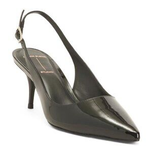 BLACK SUEDE STUDIO Made In Brazil Patent Leather Alloy 65 Heels